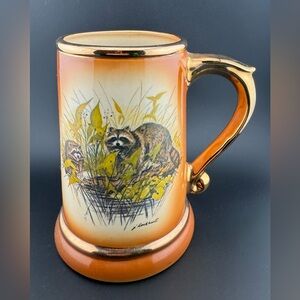 James B Beam Distilling Co. 1977 Genuine Regal China. C.Miller Stein. Raccoon
